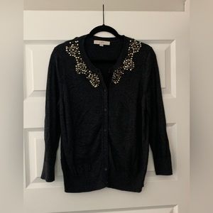 Bejeweled loft cardigan
